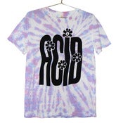 Image of Stretched Out Acid Rave T-shirt | Black on Tie Dye