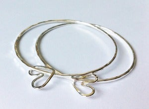 Image of Heart Charm Bangle