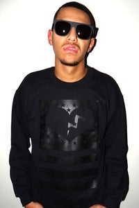 Image of (Mens) BLACK HEART FLAG CREW
