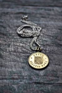 Image of Vintage Medallion and Silver Chain