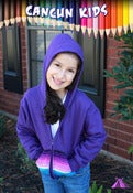 Image of CancunKids Hoodie (Purple with Zarape)