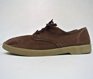 Image of Vintage 1960s Hopsack Canvas shoes (Size 41)