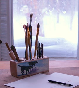 Image of Waverunners, black labs Desk Caddy