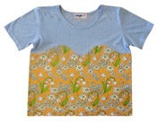 Image of Flower T with Bust Line (blue)