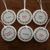 Image of wreath ornament/tags