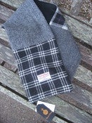 Image of Harris Tweed Colour-Block Scarf