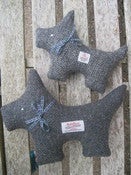 Image of Harris Tweed Scottie Dog (Large and Medium)