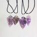 Image of Amethyst arrowhead necklace