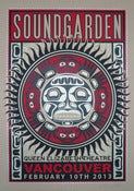 Image of SOLD OUT - Soundgarden - Vancouver - Silkscreen Poster - Brown Card Varient 