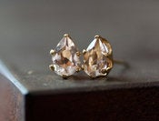 Image of Pink Morganite Stud Earrings
