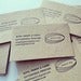 Image of Letterpress Business Cards made to order - set of 100. Printed by hand.