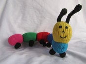 Image of Fair Trade Knit Caterpillar 100% cotton