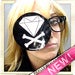 Image of Diamond & Crossbones B/W Sticker