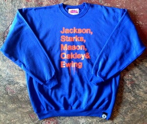 Image of KNICKS 90s SHOUOUT CREW-NECK