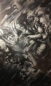 Image of SOLD Wolverine Vs. Sabretooth Original Ink Drawing 11x17