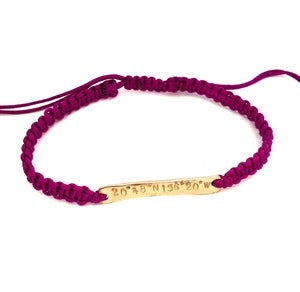 Image of Coordinate Bar Friendship Bracelet