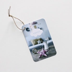 Image of 5 Étiquettes cadeaux "merci"