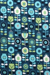 Image of Scandinavian Flowers organic jersey (by the half metre)
