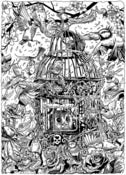 Image of Don't Feed The Birds - Original Inks