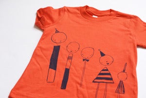 Image of Orange Line-Up T-Shirt