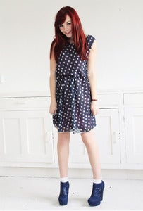Image of Sara Panda Print Dress
