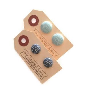 Image of Little Dot Button Earrings