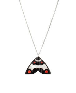 Image of Monarch Inlay Pendant Small Red & White