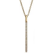 Image of " New ' Kara Ackerman <i> Talulah <i/> Faceted Stone Bar Motif Necklace in Yellow