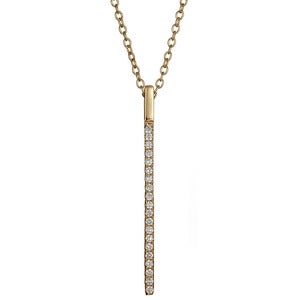 Image of " New ' Kara Ackerman <i> Talulah <i/> Faceted Stone Bar Motif Necklace in Yellow