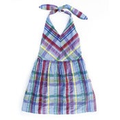 Image of Plaid Halter Dress
