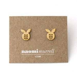 Image of Apple Studs | Golden {25% OFF + FREE SHIPPING}