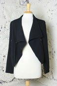 Image of Love Stitch Cut Away Leather Trimmed Jacket
