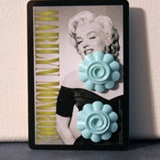 Image of Aqua Vintage Flowers (Large)