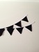 Image of Black linen bunting