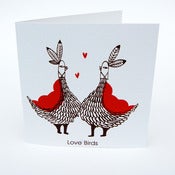 Image of Love Bird Greetings Card 