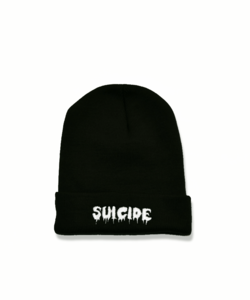 Image of BLACK SUICIDE BEANIE 