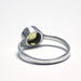 Image of yellow beryl sterling silver solitaire ring