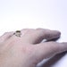 Image of yellow beryl sterling silver solitaire ring