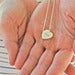 Image of sterling silver conversation heart necklace