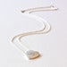 Image of sterling silver conversation heart necklace