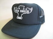 Image of Winger black mesh trucker hat