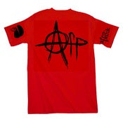 Image of Afro-Punk Anarchy T-shirt - Red + FREE POSTER!