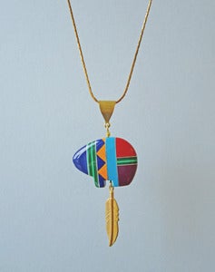 Image of Bear With Me Native American Bear Necklace
