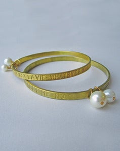 Image of Always The Optimist Vintage C'est La Vie/ Forget Me Not Bracelet