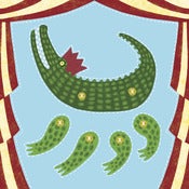Image of Cut Out and Make Crocodile Puppet Card