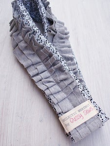 Image of Black + Gray Dot camera strap slipcover