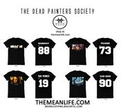 Image of DEAD PAINTERS SOCIETY x MEAN CLOTHING ALTERNATE WORDS PACKAGE (4 SHIRTS)