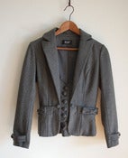Image of lovely bow grey blazer
