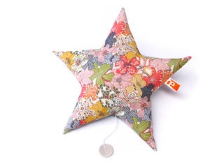Image of Étoile * Boîte à musique * modèle "Fleurs & étoiles"