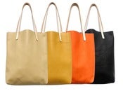 Image of Colorblock Leather Tote